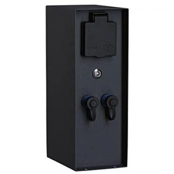 Paulmann Licht Plug & Shine Steckdosensäule Rio Dämmerungssensor Anthrazit IP44