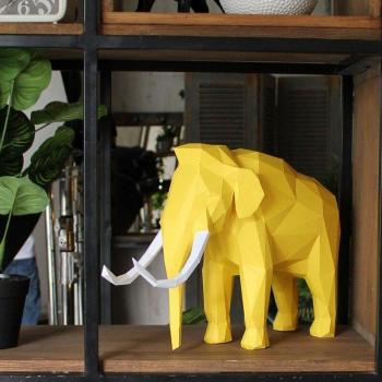 Elefante de papel para manualidades