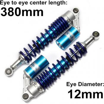 Universal 380mm 15 12mm Luftdämpfer für Hinterradaufhängung Schmutz Fahrrad Gokart Quad ATV D30