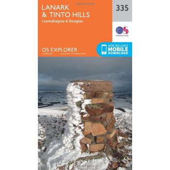 Ordnance Survey Map of Lanark & Tinto Hills