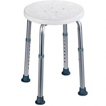 WENKO Duschhocker Secura, 45.5 x 39.5-57.5 x 45.5 cm