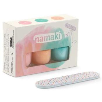 Namaki Kids Nail Polish Collection „Sommerträume“ – 3×7,5 ml + Feile