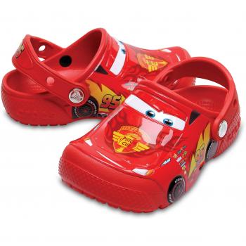 Sabots Crocs Fun Lab Cars pour Garçon, Rouge (Flame) 23/24 EU