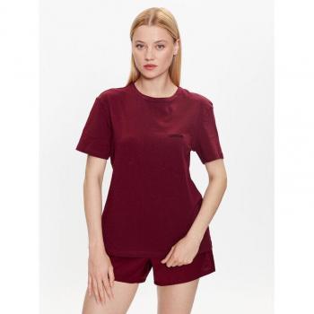 Calvin Klein Herren Pyjama T-Shirt Dunkelrot