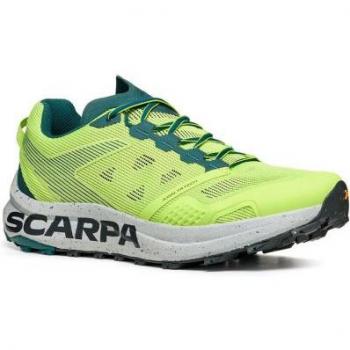 Scarpa Spin Planet Men's Trail Running Shoes (Sunny Green Petrol, Size 9.5 / EUR 44)