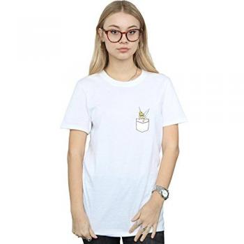 Vriendje T-shirt Tinker Bell, Li-Cense Disney, Dames, Katoen, Faux Pocket