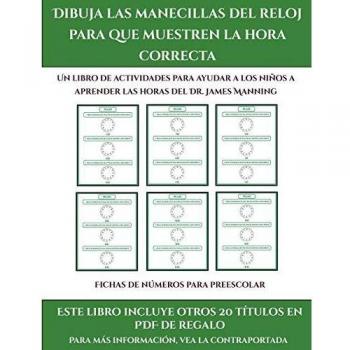 Fichas de números para preescolar