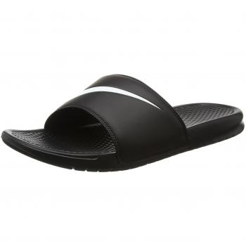 Nike Benassi Swoosh Slippers, Men's, Black (Black/White 011), 14 UK 49 1/2 EU