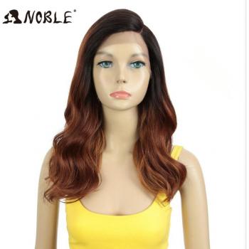 Noble 20-Inch Long Wavy Ombre Blonde Synthetic Lace Wig