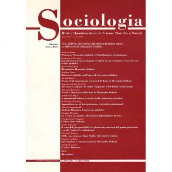 Sociologia. Rivista quadrimestrale di scienze storiche e sociali