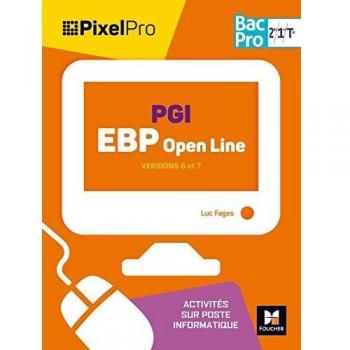 PGI EBP Open Line 2de 1re Tle Bac pro Pixel Pro : Versions 6 et 7, activités sur poste informatique