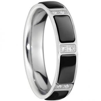 Bering Damen-Ring Arctic Symphony Zirkonia schwarz Gr. 56