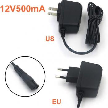 VORED 12V 500mA EU/US Plug Charger for Shaver