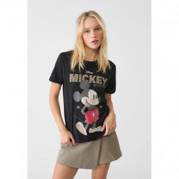 Stradivarius T-Shirt mit Disney Tierdesign Schwarz XL