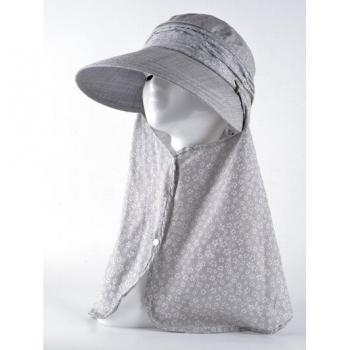 TQMSMY Summer Bowknot Hat for Women with UV Protection and Neck Scarf TMP08