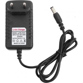 Adattatore Li‑Ion Jeffergarden 21V/1A con porta 5,5 × 2,5 mm e nucleo in rame spesso