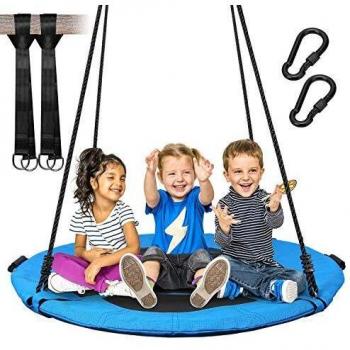 Vanku 101,6 cm Altalena Blu per Famiglie – 300 kg di Carico