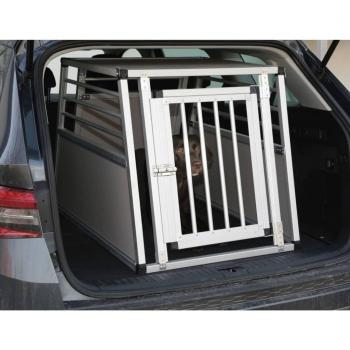 Barry Single Door Dog Transport Box, Aluminum, 92x65x65.5 cm