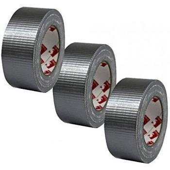 Wasserfestes Gewebeband 50 mm x 50 m silber VPE 3 Rollen