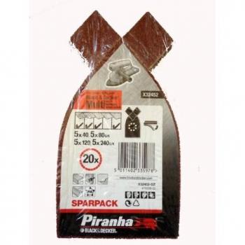 Piranha Versatile Sander Sheets – Bundle of 20