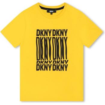 T-shirt DKNY Jaune Imprimé GARCON 14A