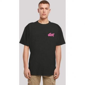 F4NT4STIC SLAY T-Shirt in Pink‑Print – Herren, Größe XS, schwarz, 100 % Baumwolle, Oversized Fit,
