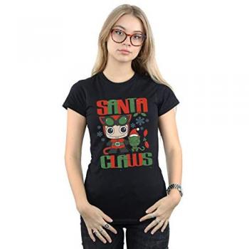 DC Comics Women's Chibi Catwoman Santa Claws Cotton Tee