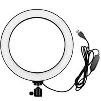 8 Zoll LED-Ringlicht mit Stativ und Dimmfunktion