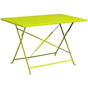 Table d'extérieur pliable vert PEGANE