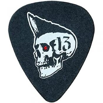 Médiators Jim Dunlop Lucky 13 Série II, sachet de 36 #10 Psychobilly, noir, 0.73 mm