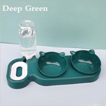 Dual Pet Bowl and Water Fountain