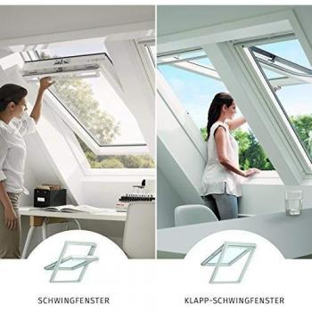 Velux GGU MK08 0070 White Polyurethane Manual Centre Pivot Roof Window