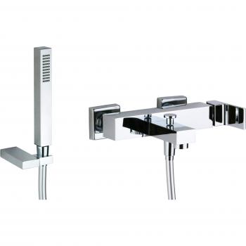 Vasca Esterna Miscelatore Cromo Gattoni Square 2500/25C0