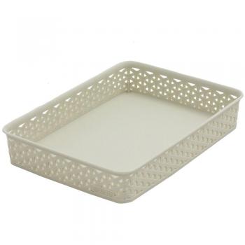 Panier RATTAN crème 36x26x6cm 'Y' STYLE