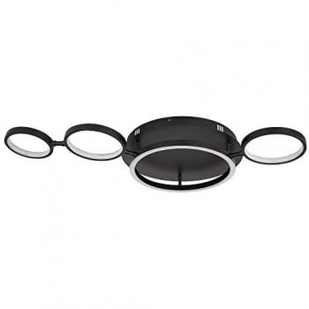 Lampada plafoniera nera moderna 23W 1080lm 3000K