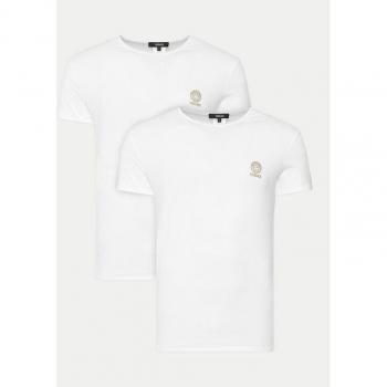 Duo de t-shirts blancs à Méduse Versace