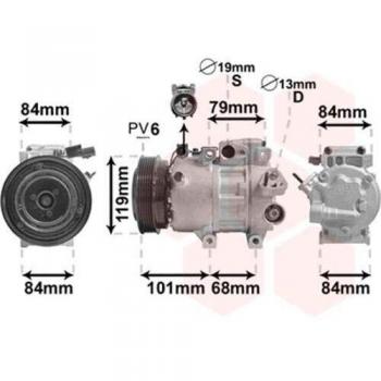 VAN WEZEL 8200K422 Air Conditioning Compressor