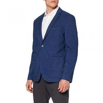 Herrenblazer Tom Tailor Basic 24123 – Blau, Größe 48, Structure‑Style