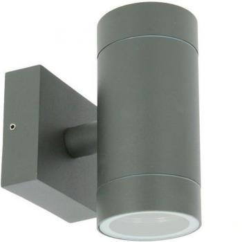 Faretto a muro esterno Venezia grigio scuro 2 faretti GU10 impermeabile IP54