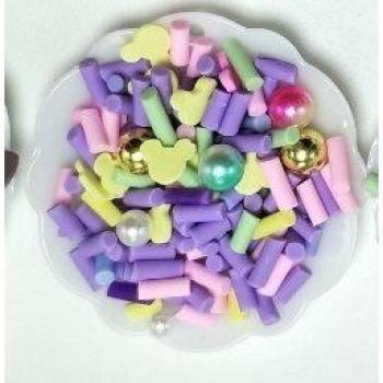 Colorful Polymer Clay Nail Art Pearls