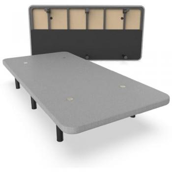 Base Tapizada de Acero Nalui 80x200 cm con Tejido 3D, Altura 25 cm, Gran Estabilidad y 5 Barras Transversales
