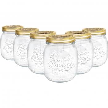 Bormioli Rocco Quattro Stagioni Glass Storage Jars