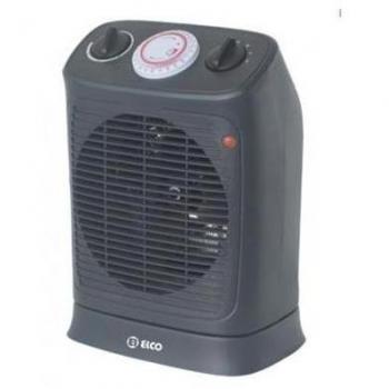 Calefator Giratório 2000W Elco Preto