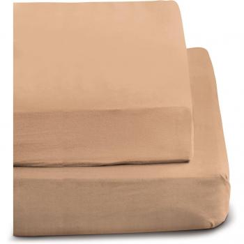 Irisette Feinbiber Bettlaken (apricot, 150x250 cm)