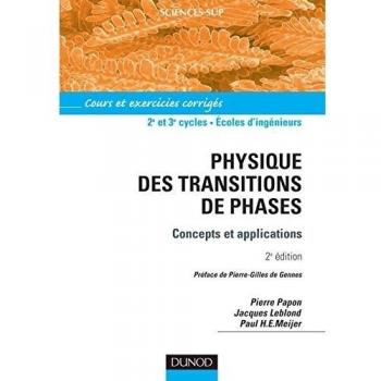 Physique des transitions de phase : Concepts et applications