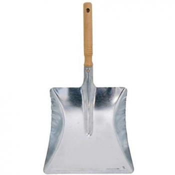 Pelle de nettoyage en acier zinc avec manche en bois
