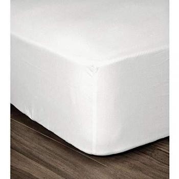 Drap Housse blanc 100% coton 140x190x30 cm