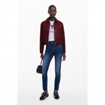 Slim Blue Jeans Bordado 34