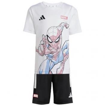 Completo Bambino Spiderman Adidas Bianco e Nero