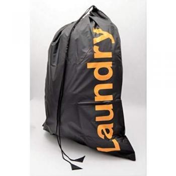 KLEIBER Sac à linge 93206 – Noir et Jaune – 55 × 70 cm – Tissu polyester pur